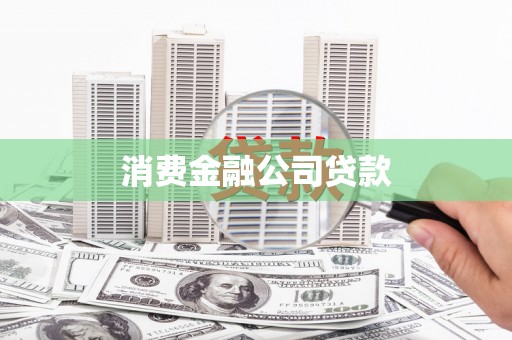 大甲消费金融公司贷款