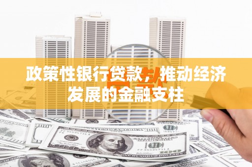 大甲政策性银行贷款，推动经济发展的金融支柱