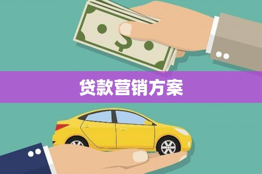 大甲贷款营销方案