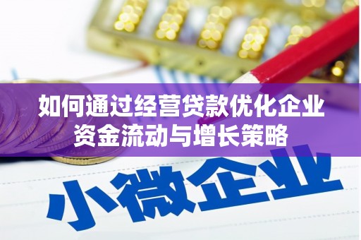 大甲如何通过经营贷款优化企业资金流动与增长策略