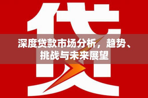 大甲深度贷款市场分析，趋势、挑战与未来展望
