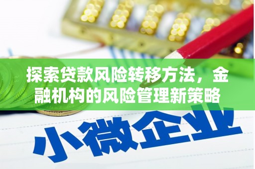 大甲探索贷款风险转移方法，金融机构的风险管理新策略