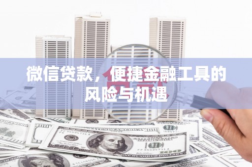 大甲微信贷款，便捷金融工具的风险与机遇