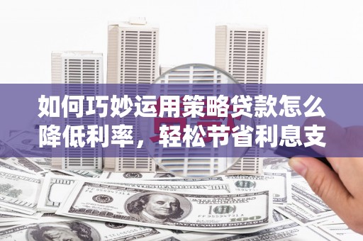 大甲如何巧妙运用策略贷款怎么降低利率，轻松节省利息支出
