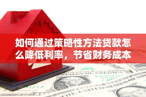 大甲如何通过策略性方法贷款怎么降低利率，节省财务成本