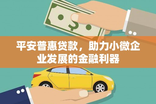 大甲平安普惠贷款，助力小微企业发展的金融利器