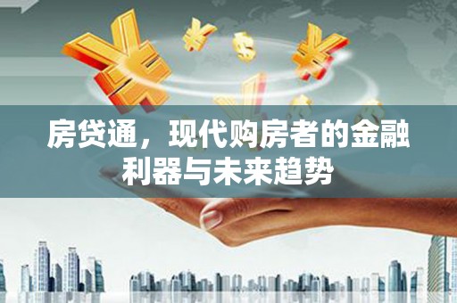 大甲房贷通，现代购房者的金融利器与未来趋势