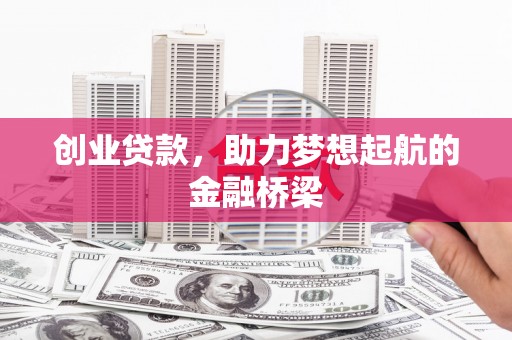 大甲创业贷款，助力梦想起航的金融桥梁