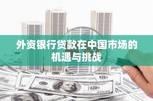 大甲外资银行贷款在中国市场的机遇与挑战