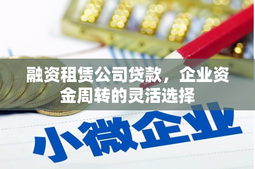 大甲融资租赁公司贷款，企业资金周转的灵活选择