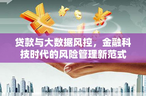 大甲贷款与大数据风控，金融科技时代的风险管理新范式