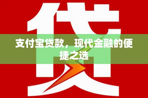 大甲支付宝贷款，现代金融的便捷之选