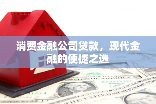 大甲消费金融公司贷款，现代金融的便捷之选