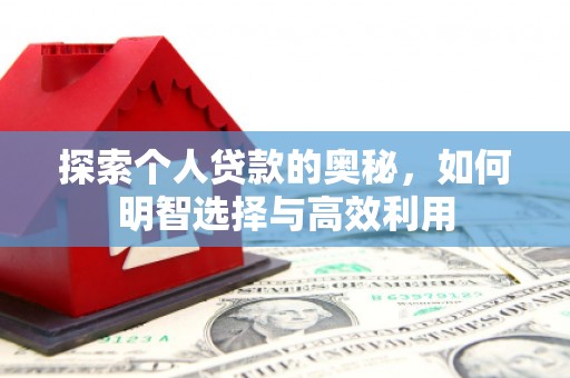 大甲探索个人贷款的奥秘，如何明智选择与高效利用