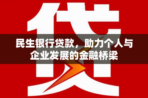 大甲民生银行贷款，助力个人与企业发展的金融桥梁