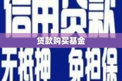 大甲贷款购买基金
