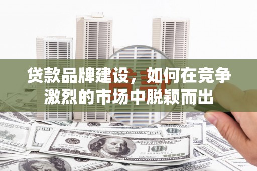 大甲贷款品牌建设，如何在竞争激烈的市场中脱颖而出