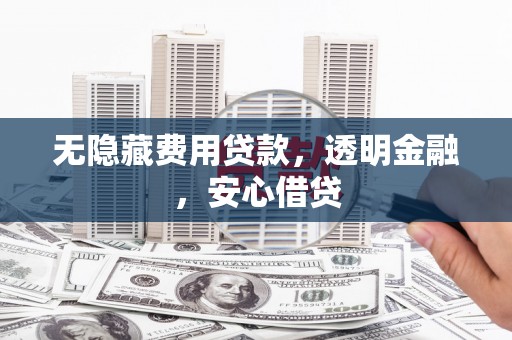 大甲无隐藏费用贷款，透明金融，安心借贷