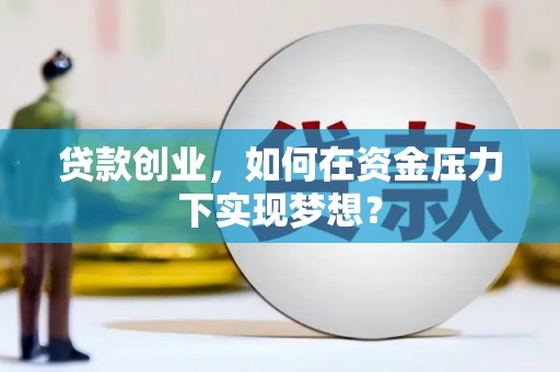 大甲贷款创业，如何在资金压力下实现梦想？