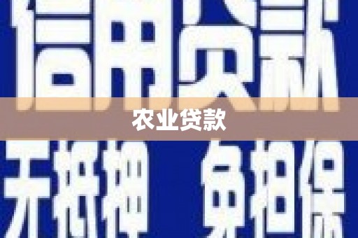 大甲农业贷款