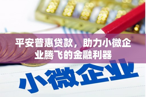 大甲平安普惠贷款，助力小微企业腾飞的金融利器