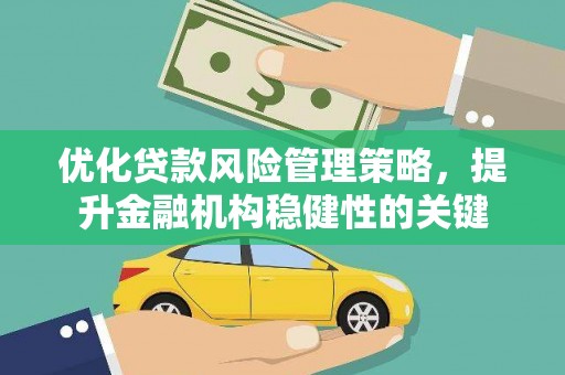 大甲优化贷款风险管理策略，提升金融机构稳健性的关键