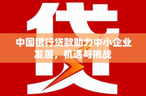 大甲中国银行贷款助力中小企业发展，机遇与挑战