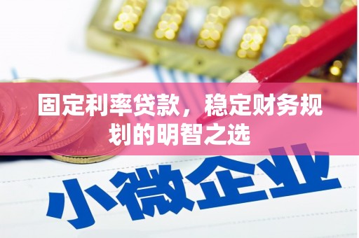 大甲固定利率贷款，稳定财务规划的明智之选