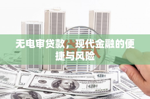 大甲无电审贷款，现代金融的便捷与风险
