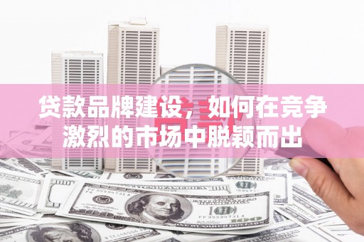 大甲贷款品牌建设，如何在竞争激烈的市场中脱颖而出