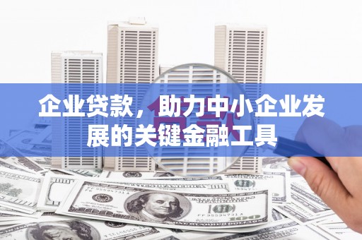 大甲企业贷款，助力中小企业发展的关键金融工具