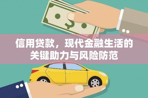 大甲信用贷款，现代金融生活的关键助力与风险防范