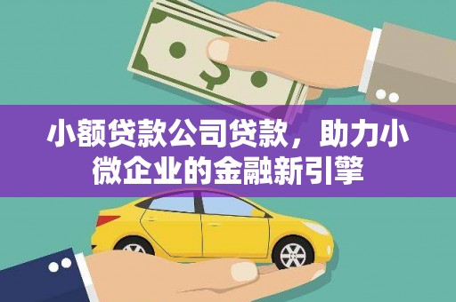 大甲小额贷款公司贷款，助力小微企业的金融新引擎