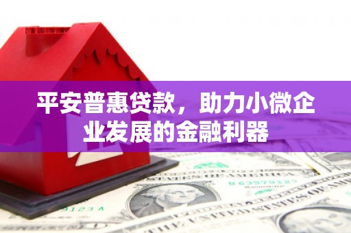 大甲平安普惠贷款，助力小微企业发展的金融利器