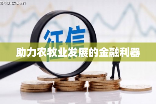 大甲助力农牧业发展的金融利器