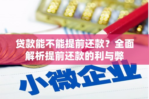 大甲贷款能不能提前还款？全面解析提前还款的利与弊