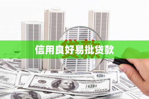 大甲信用良好易批贷款